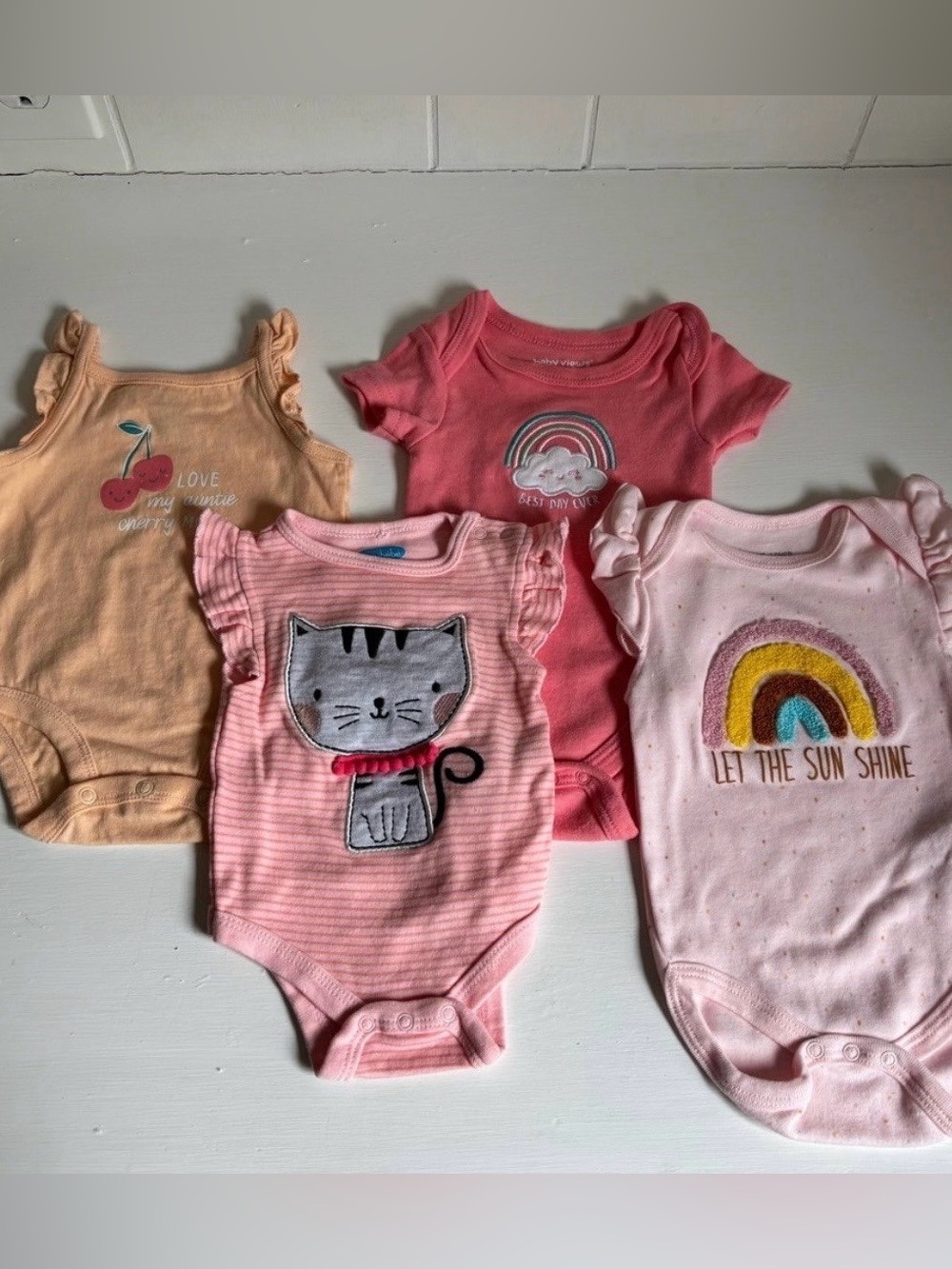 Baby Girl One-Piece Bodysuit Set